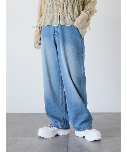 ehka sopo（エヘカソポ）の「スタンダードデニムパンツ（その他パンツ・レディース・サックスブルー/ブルー/ネイビー・S/M）」の5枚目の写真