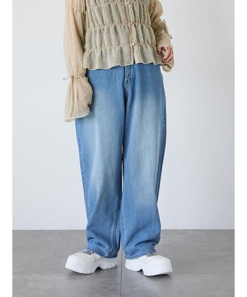 ehka sopo（エヘカソポ）の「スタンダードデニムパンツ（その他パンツ・レディース・サックスブルー/ブルー/ネイビー・S/M）」の6枚目の写真