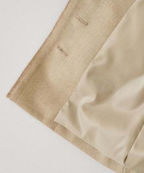 UNTITLED(アンタイトル)の「【セットアップ可能】リネンライクキャンバス ジレ(ベスト・レディース・ベージュ/アイボリー・44/48/04/02/00)」の14枚目の写真