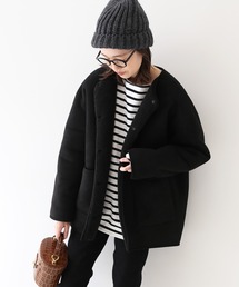 スローブイエナ　オリジナルカラー　ノーカラージャケット　試着のみ ブランド古着】SLOBE IENA｜スローブイエナのノーカラー