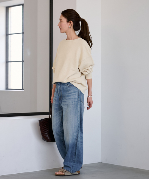 FRAMeWORK（フレームワーク）の「リネンブレンドミニ裏毛プルオーバー