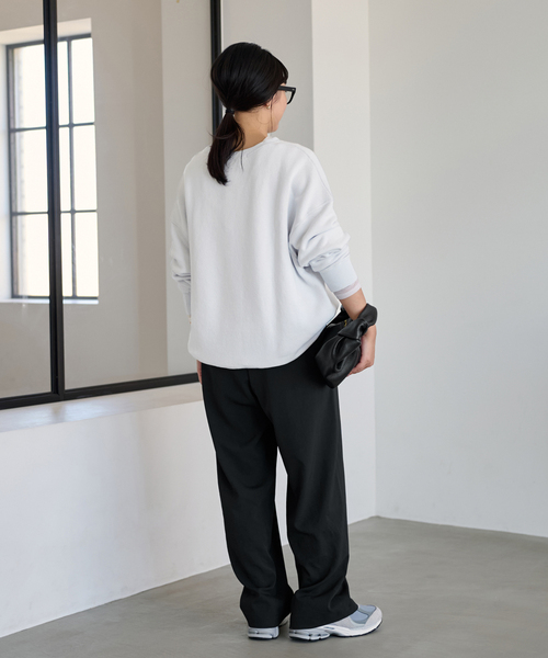 FRAMeWORK（フレームワーク）の「リネンブレンドミニ裏毛プルオーバー（スウェット・レディース・イエロー/ベージュ/サックスブルー・FREE）」の11枚目の写真