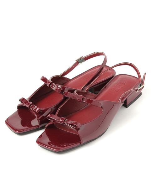 LAKOLE(ラコレ)の「バックスリングリボンサンダル / 290720(サンダル・レディース・ブラック/レッド・LARGE/MEDIUM)」の7枚目の写真