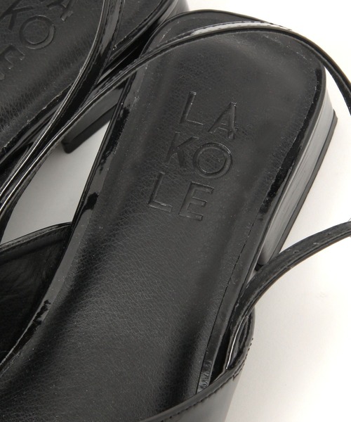LAKOLE(ラコレ)の「バックスリングリボンサンダル / 290720(サンダル・レディース・ブラック/レッド・LARGE/MEDIUM)」の15枚目の写真
