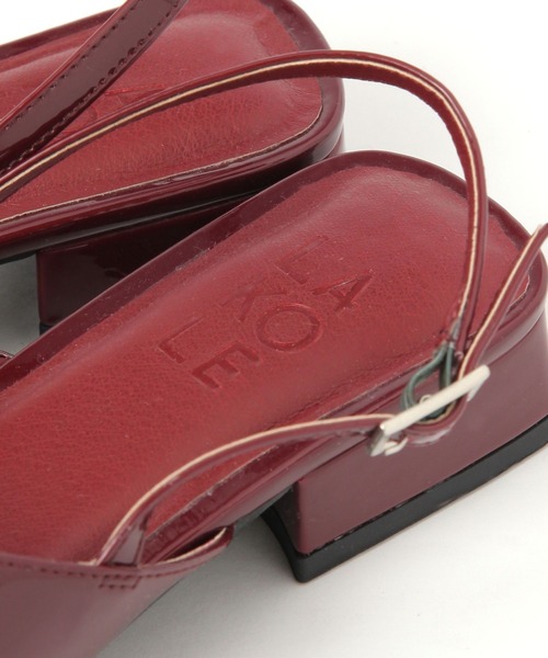 LAKOLE(ラコレ)の「バックスリングリボンサンダル / 290720(サンダル・レディース・ブラック/レッド・LARGE/MEDIUM)」の18枚目の写真