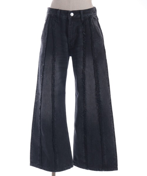 REZEN(リゼン)の「ロゴステッチフリンジデニム(デニムパンツ・メンズ・ダークパープル/ローズ/ブラック・SMALL/MEDIUM/LARGE)」の11枚目の写真