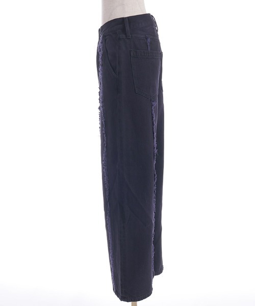 REZEN(リゼン)の「ロゴステッチフリンジデニム(デニムパンツ・メンズ・ダークパープル/ローズ/ブラック・SMALL/MEDIUM/LARGE)」の21枚目の写真