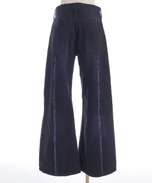 REZEN(リゼン)の「ロゴステッチフリンジデニム(デニムパンツ・メンズ・ダークパープル/ローズ/ブラック・SMALL/MEDIUM/LARGE)」の22枚目の写真