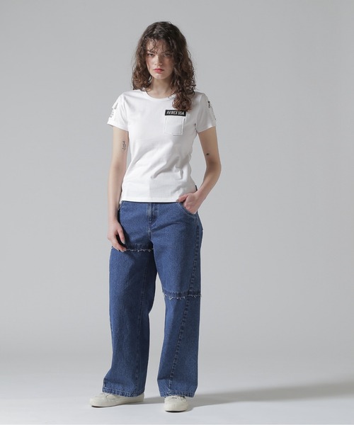 AVIREX(アヴィレックス)の「ファティーグTシャツ/ FATIGUE T-SHIRT(Tシャツ/カットソー・レディース・オリーブ/ブラック/ホワイト/ネイビー/ホワイト系その他/ブラック系その他・M/S/L)」の14枚目の写真