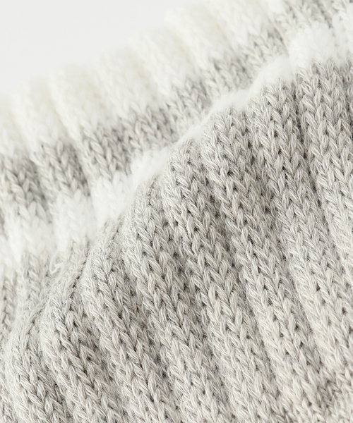 is-ness（イズネス）の「【is-ness / イズネス】xVIBSOX 25SS_47 _1007SS SOX01（ソックス/靴下・メンズ・ホワイト系その他/ホワイト×ホワイト/ライトグレー・FREE）」の7枚目の写真