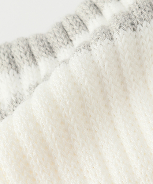 is-ness（イズネス）の「【is-ness / イズネス】xVIBSOX 25SS_47 _1007SS SOX01（ソックス/靴下・メンズ・ホワイト系その他/ホワイト×ホワイト/ライトグレー・FREE）」の4枚目の写真