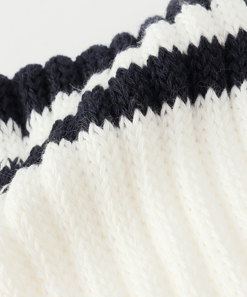 is-ness（イズネス）の「【is-ness / イズネス】xVIBSOX 25SS_47 _1007SS SOX01（ソックス/靴下・メンズ・ホワイト系その他/ホワイト×ホワイト/ライトグレー・FREE）」の5枚目の写真