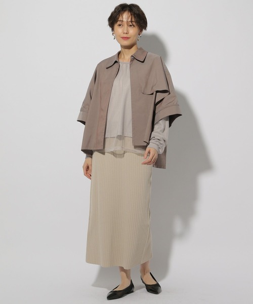 Elura（エルーラ）の「ライトシャンブレーシャツブルゾン/252699（その他アウター・レディース・ベージュ/ブラウン系その他・FREE）」の10枚目の写真