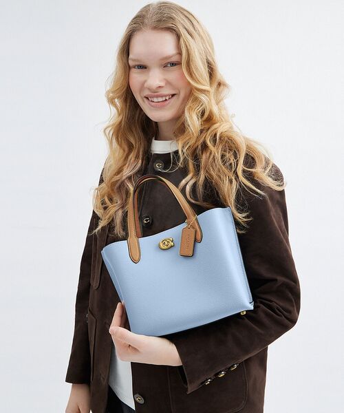 即日発送 ★COACH★ ウィロウ トート キャンバス インテリア セール】ウィロウ トート 24 カラーブロック ウィズ