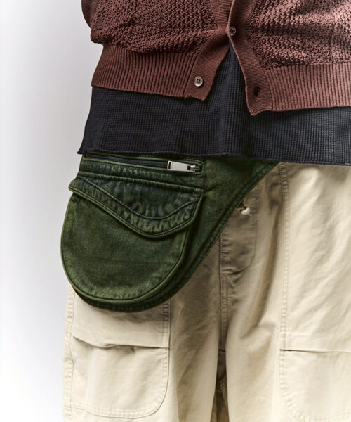 PARANOID / パラノイド】ウォッシュド デニム ウエスト バッグ