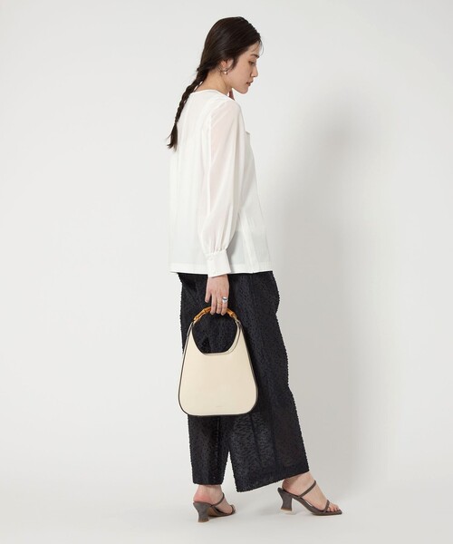 UNITED ARROWS（ユナイテッドアローズ）の「シアースリーブ ブラウス（シャツ/ブラウス・レディース・コバルトブルー/ホワイト/ブラック・FREE）」の8枚目の写真