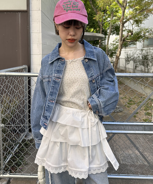 w closet(ダブルクローゼット)の「パターンメッシュロンT(Tシャツ/カットソー・レディース・アイボリー/オフホワイト/グレー・FREE)」の22枚目の写真