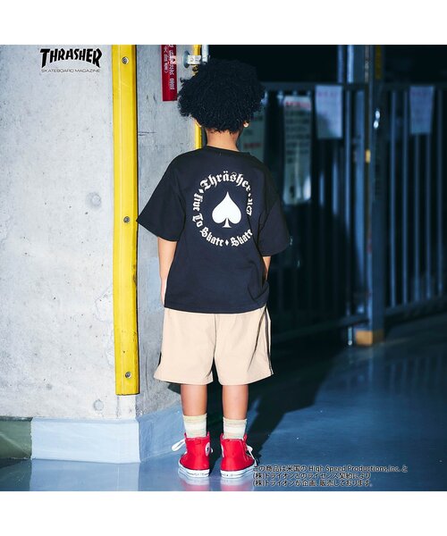THRASHER(スラッシャー)の「【THRASHER】4柄Tシャツ(Tシャツ/カットソー・キッズ・イエロー/グリーン/オフホワイト/ブラック・100/120/140/160)」の6枚目の写真