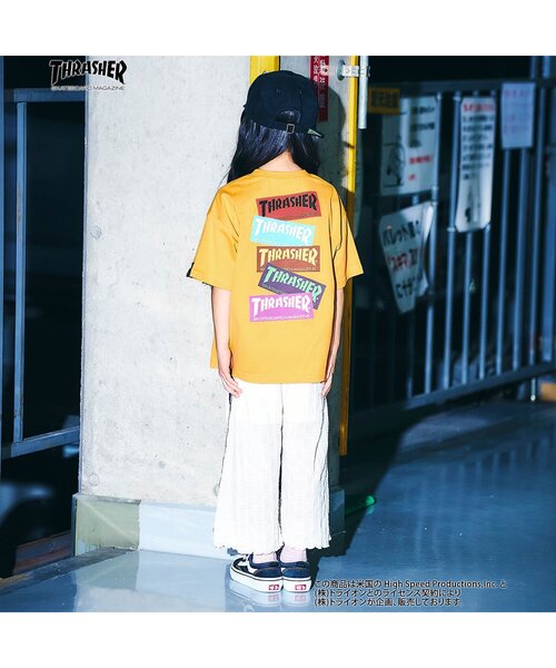 THRASHER(スラッシャー)の「【THRASHER】4柄Tシャツ(Tシャツ/カットソー・キッズ・イエロー/グリーン/オフホワイト/ブラック・100/120/140/160)」の8枚目の写真