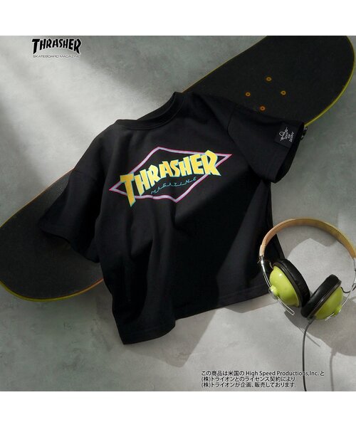 THRASHER(スラッシャー)の「【THRASHER】4柄Tシャツ(Tシャツ/カットソー・キッズ・イエロー/グリーン/オフホワイト/ブラック・100/120/140/160)」の10枚目の写真