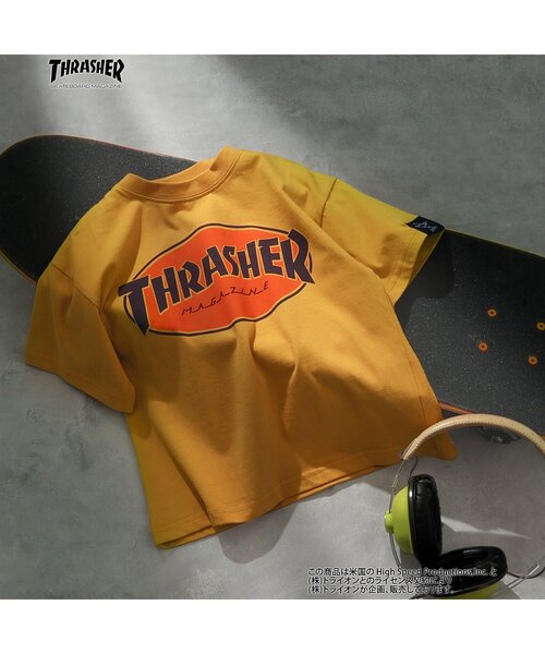 THRASHER(スラッシャー)の「【THRASHER】4柄Tシャツ(Tシャツ/カットソー・キッズ・イエロー/グリーン/オフホワイト/ブラック・100/120/140/160)」の11枚目の写真