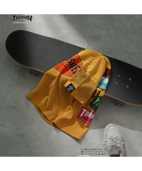 THRASHER(スラッシャー)の「【THRASHER】4柄Tシャツ(Tシャツ/カットソー・キッズ・イエロー/グリーン/オフホワイト/ブラック・100/120/140/160)」の12枚目の写真