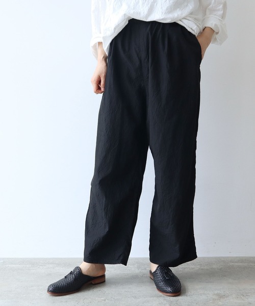 yuni（ユニ　）の「△コットンキュプラ　プロダクトダイ　ワイドペチパンツ（その他パンツ・レディース・オレンジ/イエロー/パープル/ブラック/ブラウン/ピンク/ブルー/ブラウン系その他・FREE）」の2枚目の写真