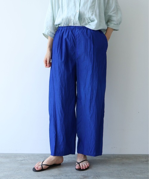 yuni（ユニ　）の「△コットンキュプラ　プロダクトダイ　ワイドペチパンツ（その他パンツ・レディース・オレンジ/イエロー/パープル/ブラック/ブラウン/ピンク/ブルー/ブラウン系その他・FREE）」の12枚目の写真