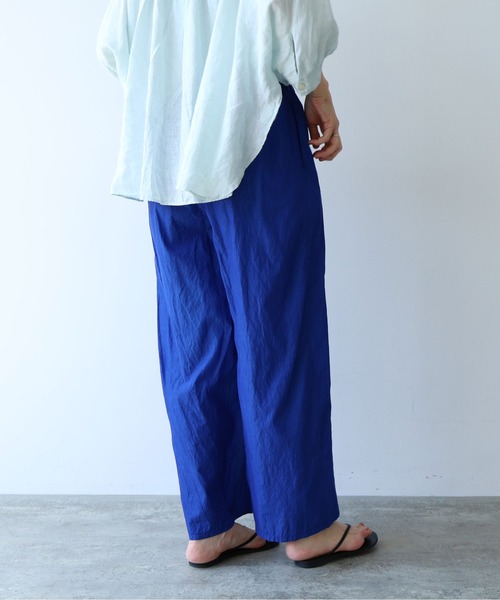 yuni（ユニ　）の「△コットンキュプラ　プロダクトダイ　ワイドペチパンツ（その他パンツ・レディース・オレンジ/イエロー/パープル/ブラック/ブラウン/ピンク/ブルー/ブラウン系その他・FREE）」の14枚目の写真