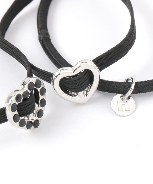 niko and...（ニコアンド）の「ハート3SETヘアゴム（ヘアゴム・レディース・イエロー/グレー・0）」の3枚目の写真