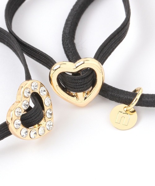 niko and...（ニコアンド）の「ハート3SETヘアゴム（ヘアゴム・レディース・イエロー/グレー・0）」の4枚目の写真