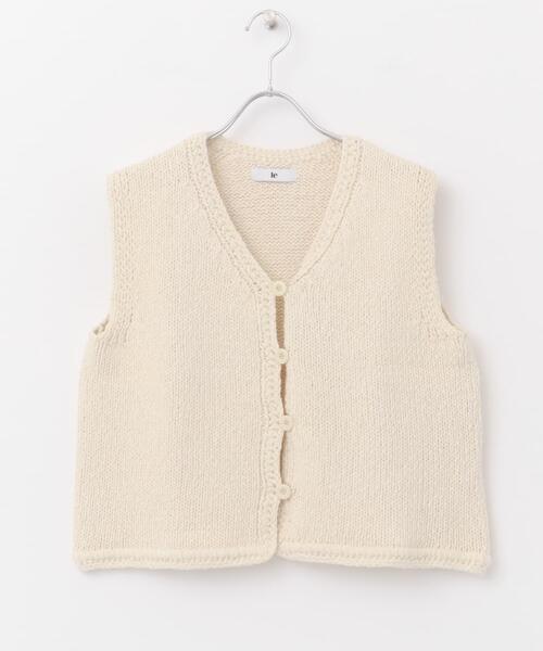 le(ル)の「le BELLE EPOQUE COTTON VEST(ベスト・レディース・アイボリー/ブルー・FREE)」の6枚目の写真