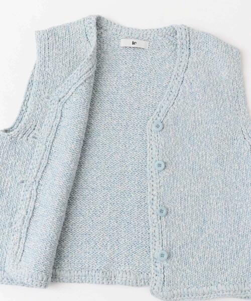 le(ル)の「le BELLE EPOQUE COTTON VEST(ベスト・レディース・アイボリー/ブルー・FREE)」の13枚目の写真