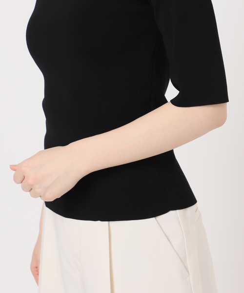 極美品　22AW　ノーブル　noble　バルーンスリーブニット　ブラック 洗える Noble（ノーブル）の「バルーンスリーブニット（ニット/セーター