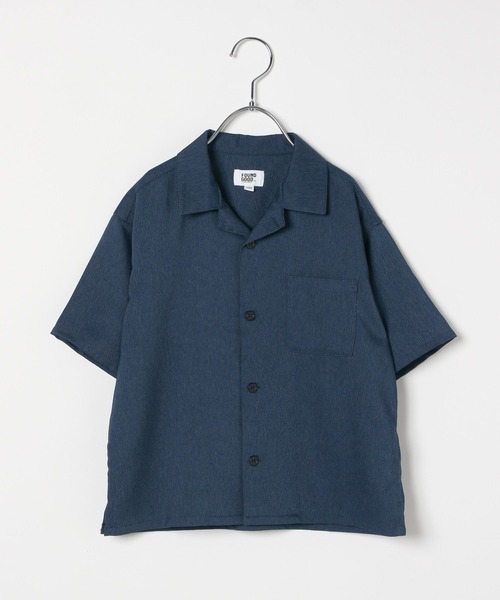 FOUND GOOD（ファウンドグッド）の「B/デニムライクカイキンSH（シャツ/ブラウス・キッズ・ネイビー/ブルー系2/アイボリー・120cm/130cm/140cm/150cm）」の5枚目の写真