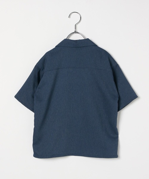 FOUND GOOD（ファウンドグッド）の「B/デニムライクカイキンSH（シャツ/ブラウス・キッズ・ネイビー/ブルー系2/アイボリー・120cm/130cm/140cm/150cm）」の7枚目の写真