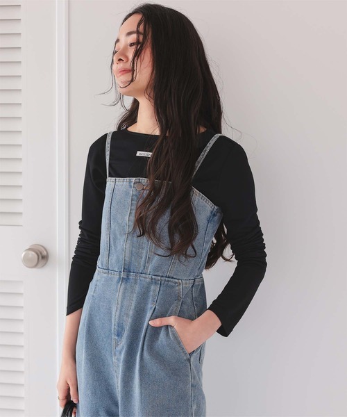 titivate(ティティベイト)の「前後2wayタグ付きロングスリーブTシャツ(Tシャツ/カットソー・レディース・ライトブルー/ブラック/チャコール/オフホワイト・L/M/S)」の8枚目の写真