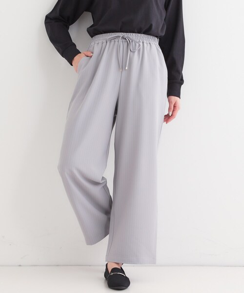 DRESKIP(ドレスキップ)の「【洗える/S-LL】ワイドイージーパンツ(その他パンツ・レディース・ブラック/ホワイト系その他3/グレー系2・01/02/03/04)」の3枚目の写真