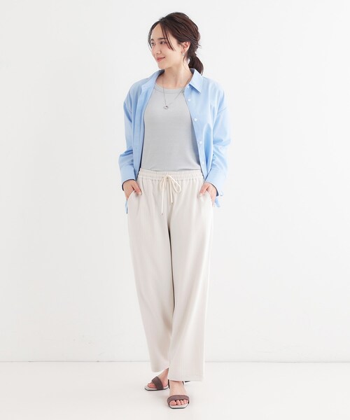 DRESKIP(ドレスキップ)の「【洗える/S-LL】ワイドイージーパンツ(その他パンツ・レディース・ブラック/ホワイト系その他3/グレー系2・01/02/03/04)」の10枚目の写真