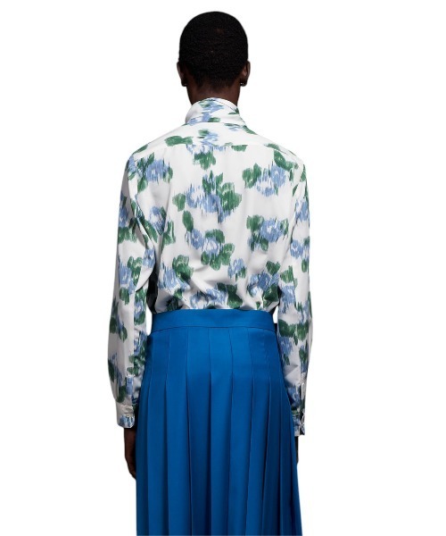 GalaabenD（ガラアーベント）の「Pixel Flower Print Ribbon Shirt ピクセルフラワーリボンシャツ（シャツ/ブラウス・メンズ・ホワイト/ブラック・44/46/48）」の5枚目の写真