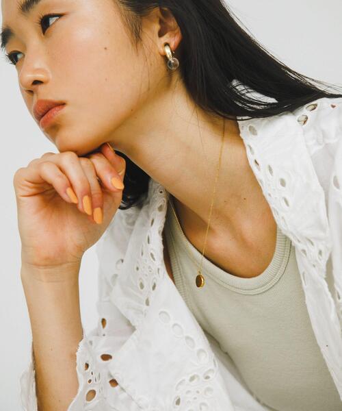 SMELLY（スメリー）の「ステンレスオーバルトップネックレス（ネックレス・レディース・ゴールド/シルバー・-）」の8枚目の写真