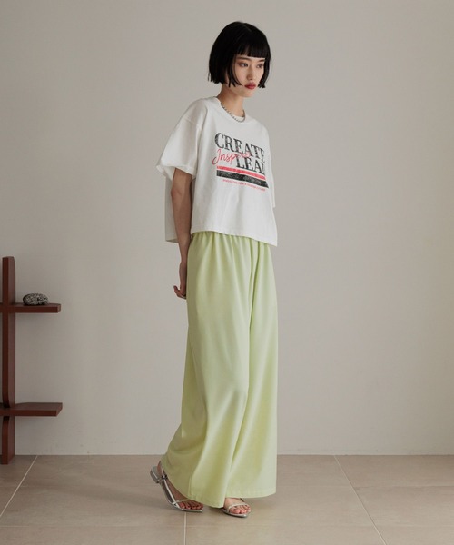 LOWRYS FARM（ローリーズファーム）の「カコウロゴショートＴＥＥ　452591（Tシャツ/カットソー・レディース・ホワイト/チャコールグレー/グレー・FREE）」の17枚目の写真