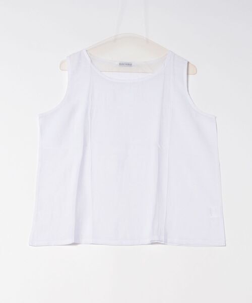 BLANC FICELLE(ブランフィセル)の「大人のナチュラル服◇シワ加工タンクトップ(タンクトップ・レディース・ピンク/ホワイト/グレー/ブラック/イエロー×グリーン・M/L/XL)」の16枚目の写真