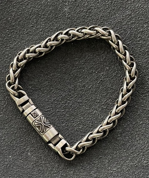 ヴィンテージライクチェーンブレスレット/クロスモチーフ/ギフト