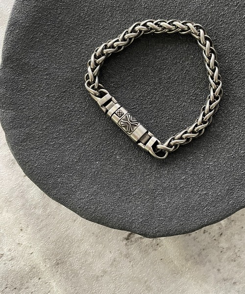 ヴィンテージライクチェーンブレスレット/クロスモチーフ/ギフト
