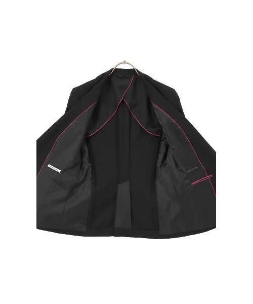 AOYAMA（アオヤマ）の「【ベーシックなデザインのジャケット】自宅で洗える！１つボタンテーラードジャケット｜オフィス＆通勤＆入卒＆オケージョン｜セットアップ着用可（スーツジャケット・レディース・ブラック・15号/13号/11号/9号）」の14枚目の写真