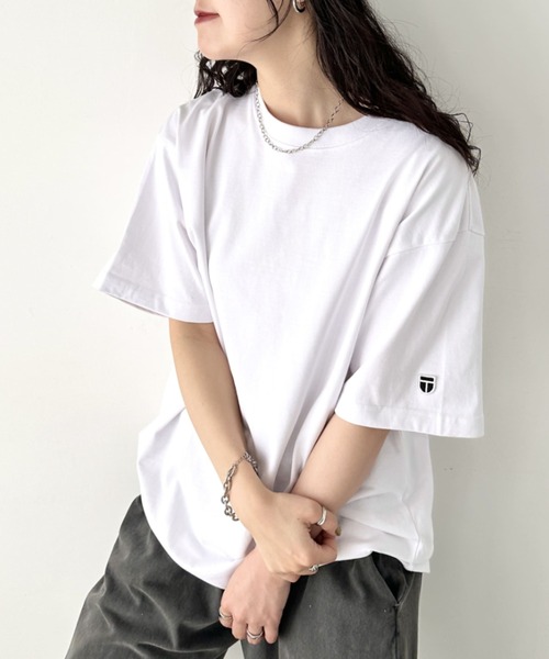 NEWTRAL PRODUCTS(ニュートラルプロダクツ)の「NEWTRAL(ニュートラル)/207 9.8oz スーパーヘビーエンブレムT/サイズ展開多数 コットン 無地 半袖 Tシャツ(Tシャツ/カットソー・レディース・ブラック/グレー/ネイビー/ホワイト・XL/XXL/S/M/L)」の18枚目の写真