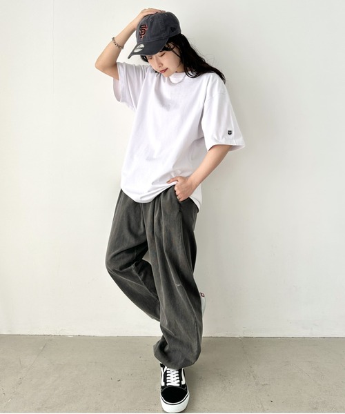 NEWTRAL PRODUCTS(ニュートラルプロダクツ)の「NEWTRAL(ニュートラル)/207 9.8oz スーパーヘビーエンブレムT/サイズ展開多数 コットン 無地 半袖 Tシャツ(Tシャツ/カットソー・レディース・ブラック/グレー/ネイビー/ホワイト・XL/XXL/S/M/L)」の21枚目の写真