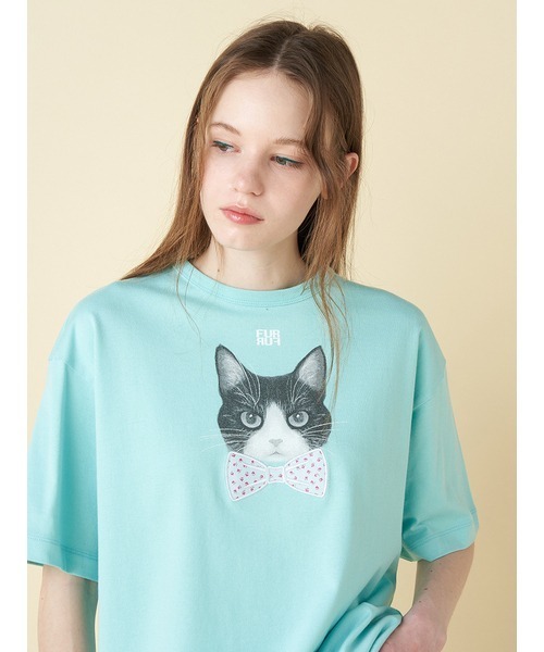 FURFUR（ファーファー）の「【上國料萌衣コラボ】HanaプリントTシャツ（UNISEX）（Tシャツ/カットソー・レディース・ホワイト/チャコールグレー/ピンク/ブルー・2/0）」の22枚目の写真