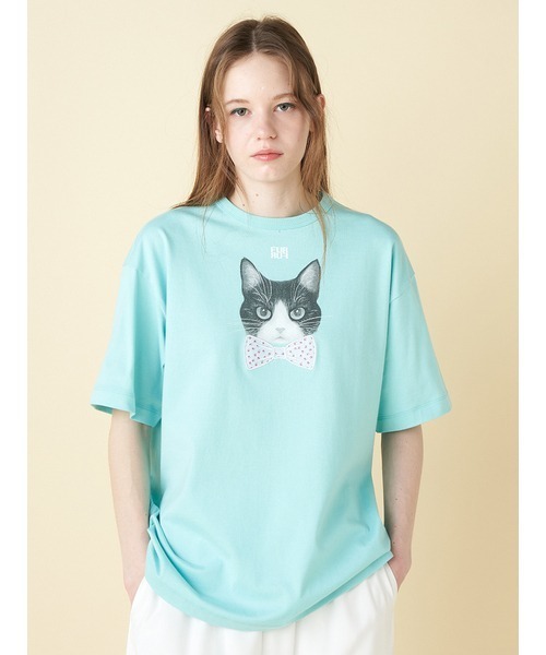 売れ筋商品|||FURFUR  【上國料萌衣コラボ】 HanaプリントTシャツ（UNISEX） 上國料萌衣コラボ】HanaプリントTシャツ（UNISEX）(Tシャツ
